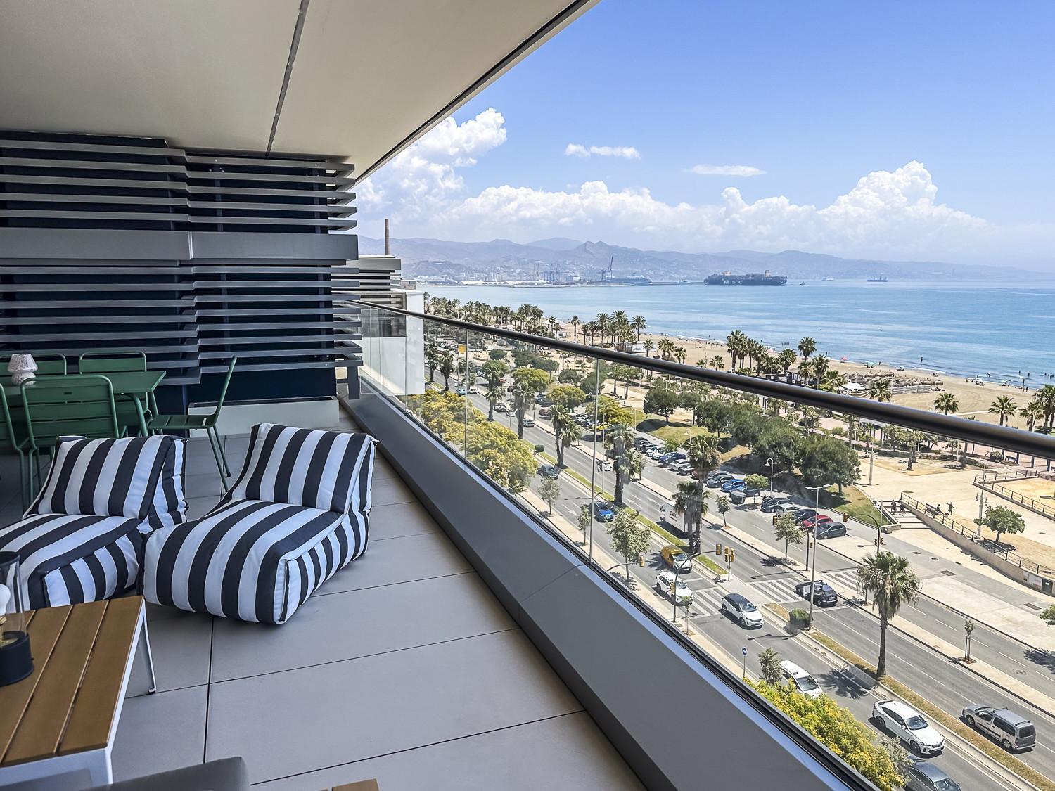 -malagasunapts-tower Living Sea Views Pool Gym Park Apartment *