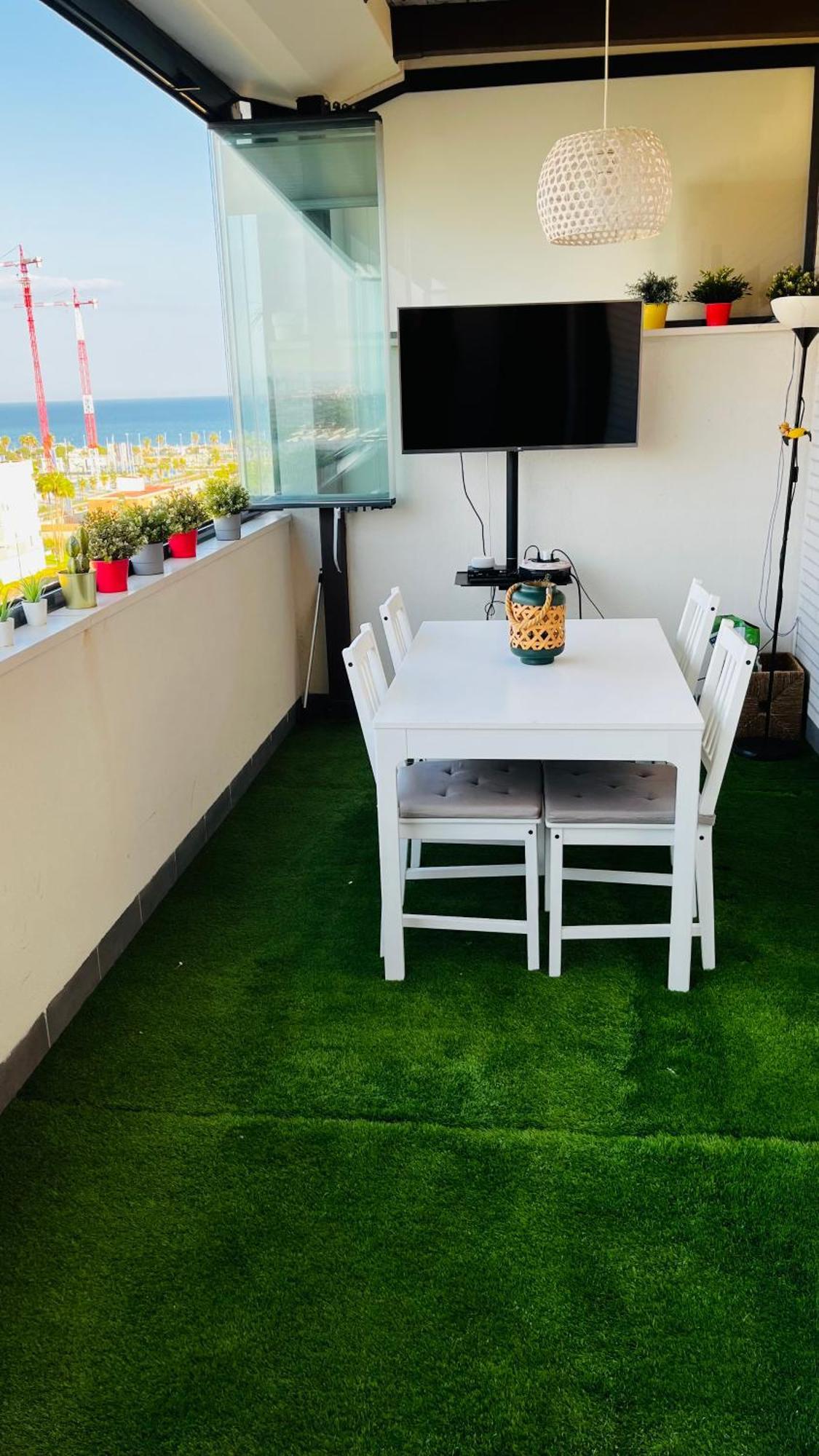ático Con Piscina Y Vistas Al Mar Parque Litoral Málaga