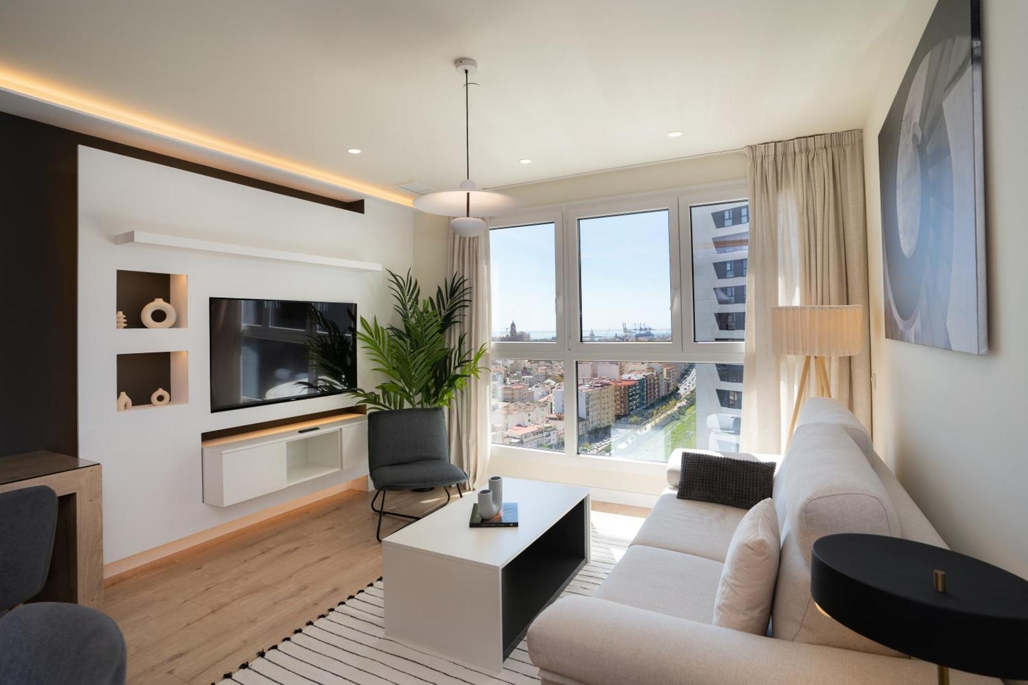 Sky View Design And Relax View With Free Parking * Malaga