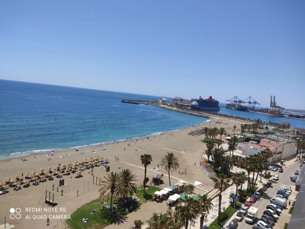 Espectaculares Vistas Al Mar Playa Malagueta Málaga