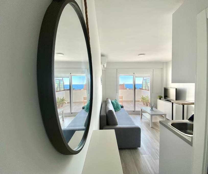 Balneario Estudio Con Terraza Y Vistas Al Mar Malaga