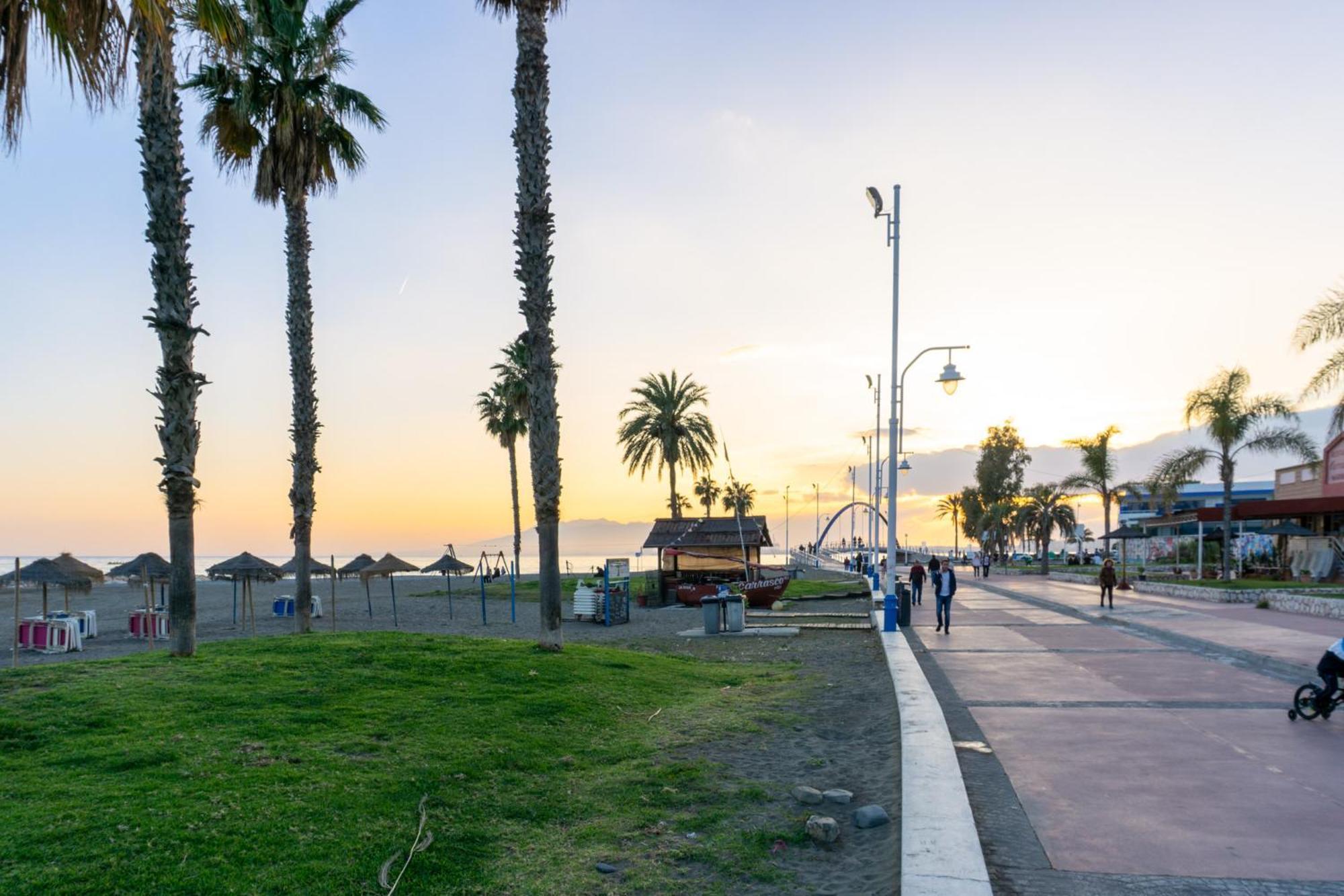 Walking To The Of Palo And Pegregalejo