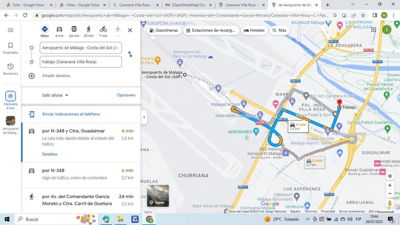 Caravana Rosa Camping Málaga