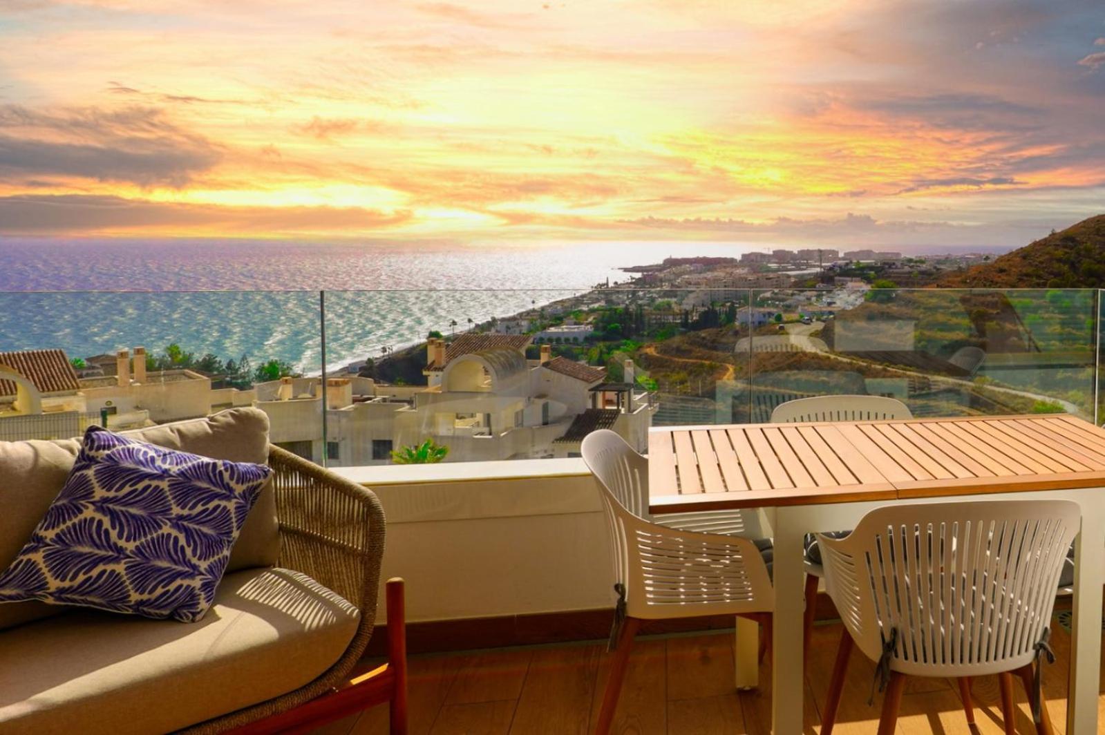 Seascape Sunset Vistas Calaceite