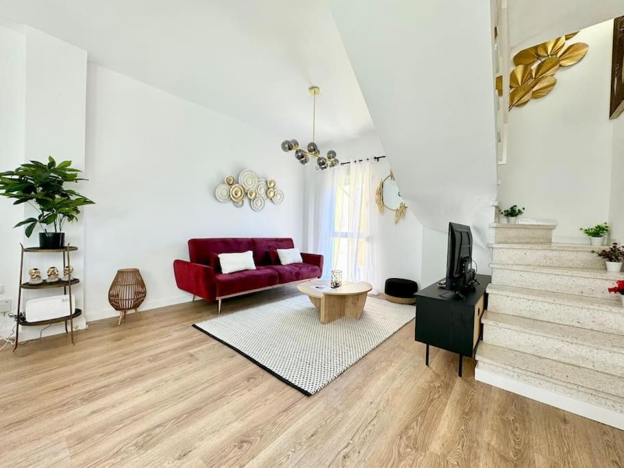 Historic Center Duplex With 3bd Ac & Parking Apartment Malaga