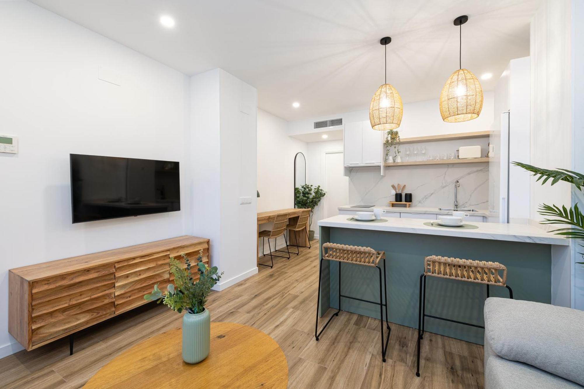 Bright Renovated -terrace -1bedroom 1bath Apartment Malaga