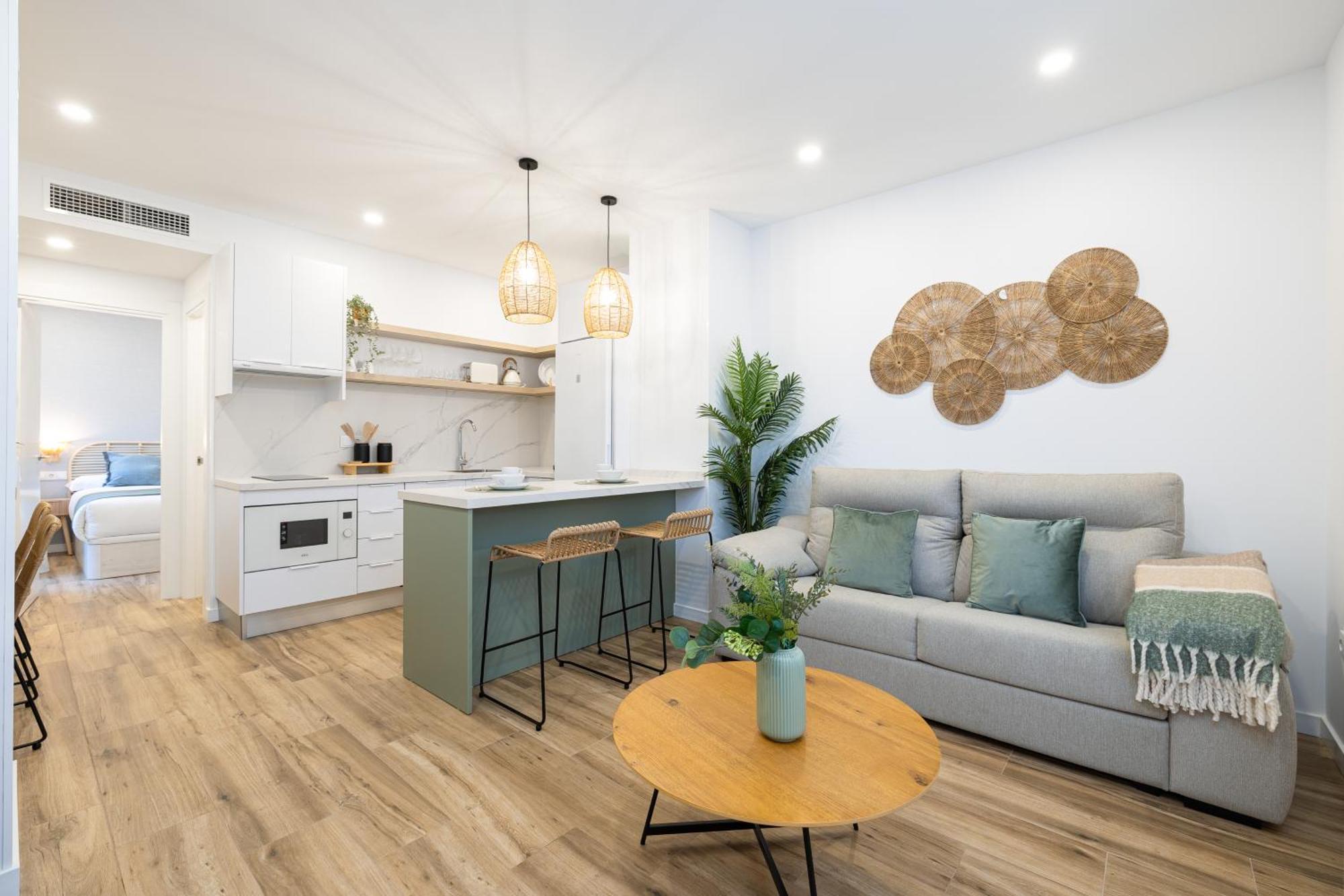 Bright Renovated -terrace -1bedroom 1bath * Malaga