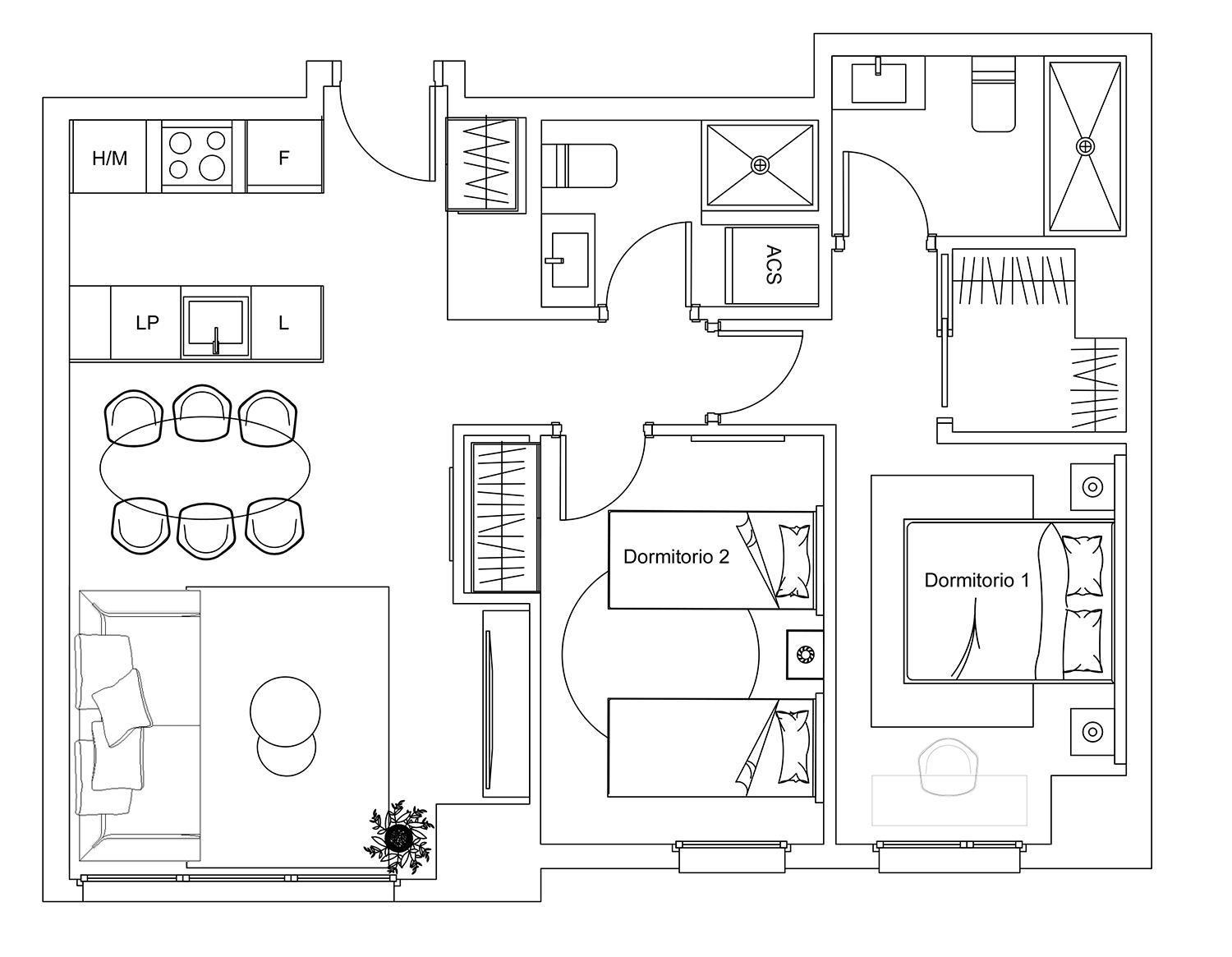 Urban Sky , Torre I, 21d Appartement