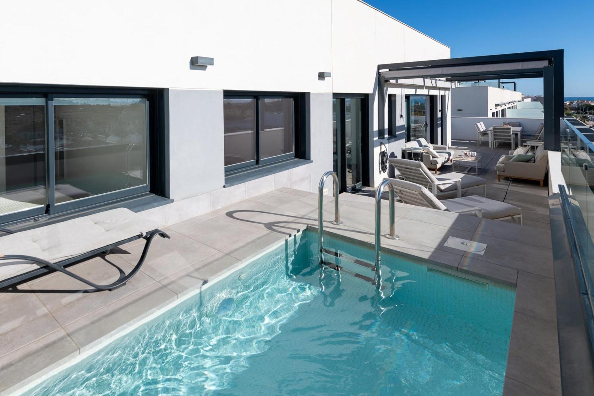 Amazing 3 Bedroom Penthouse With Private Pool In Cala Serena - La Cala Appartement