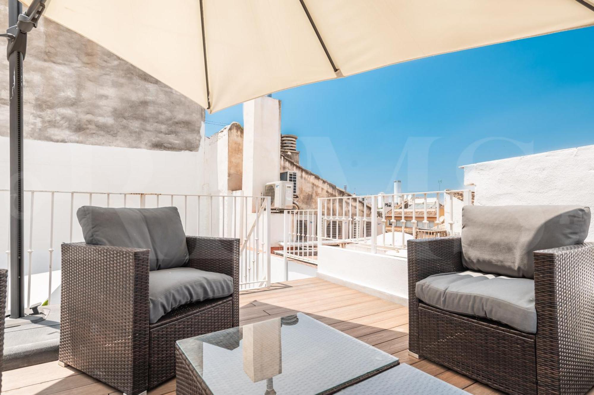 Penthouse & Private Rooftop In The Heart Of By Rems Malaga